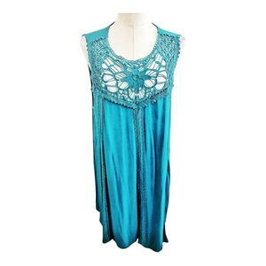 Torrid Turquoise Blue Plus Size Sleeveless Top Size 2X